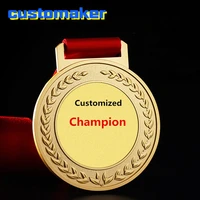 10pcs badminton competition prize sporting trophies medallion customized logo badge emblem gift medals gold sliver bronze metal
