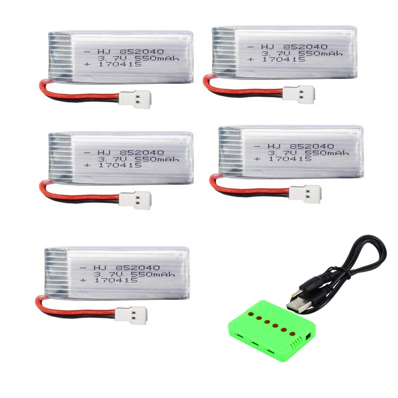 Литий-полимерный аккумулятор JJRC H37 JXD 523 Вт 3 7 в 550 мАч с зарядным устройством для