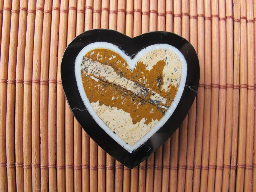 Подвеска из драгоценного камня 40 мм в форме сердца | Украшения и аксессуары