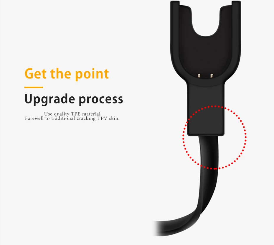USB зарядный кабель адаптер для Xiaomi MiBand 2 фитнес-трекер умный Браслет 1 шт. Mi Band