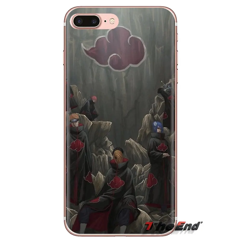 Прозрачный мягкий чехол для iPod Touch Apple iPhone 4 4S 5 5S SE 5C 6 6S 7 8 X XR XS Plus MAX Anime Naruto Akatsuki |
