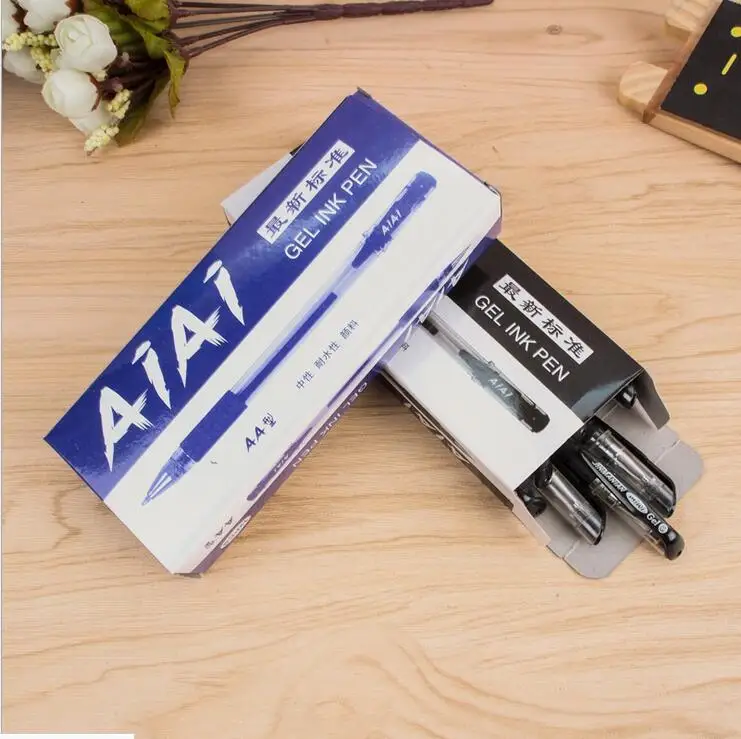 12 шт./лот магазин канцелярских принадлежностей европейский стандарт гелевая