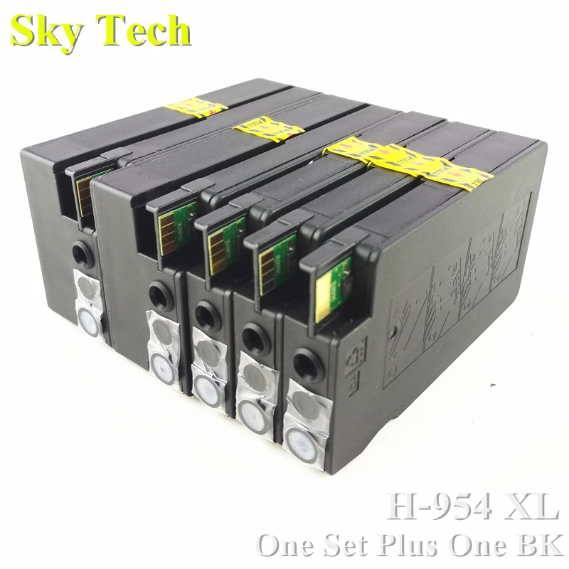 Один набор плюс один BK совместимый чернильный картридж для HP954XL HP 7740 8210 8710 8715 8716 8720