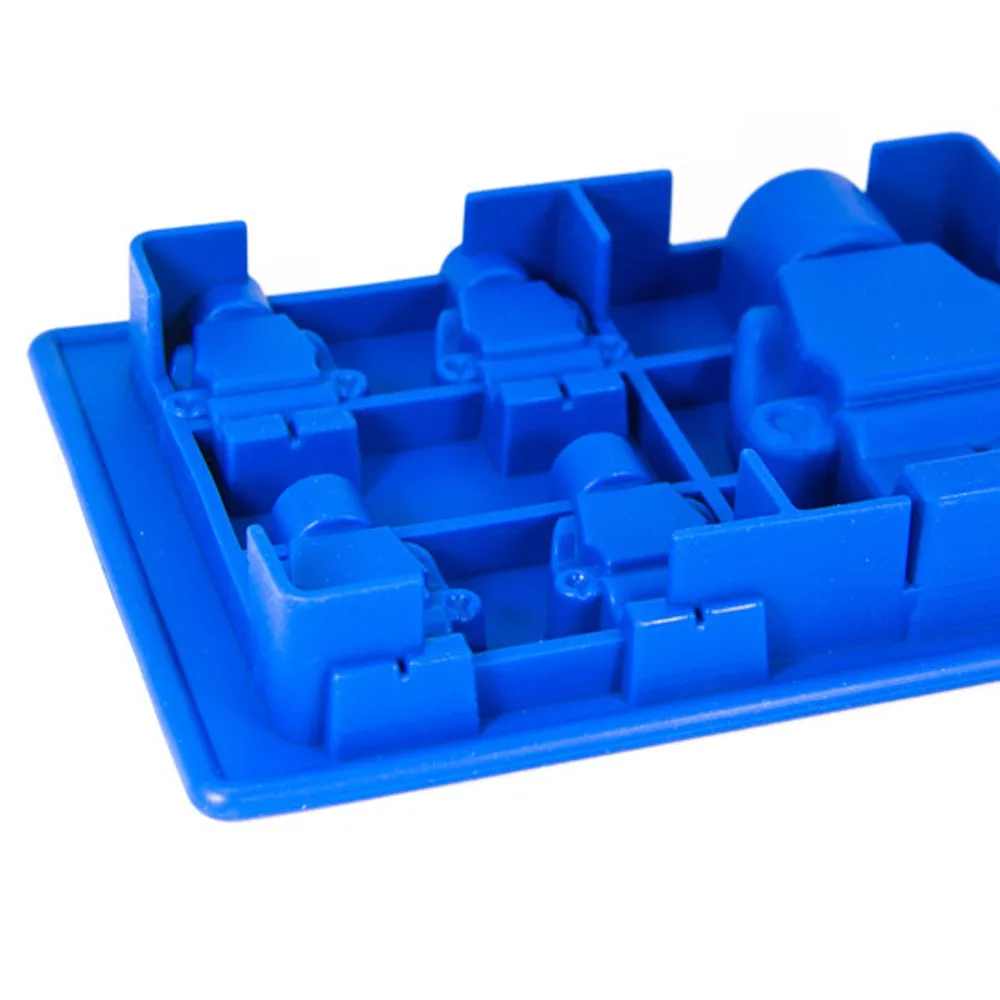 

Silicone Chocolate Mold Lego Robot Building Bricks Silicone Ice Cube Tray Candy Chocolate Puncake Mold Baking Tools Bakeware