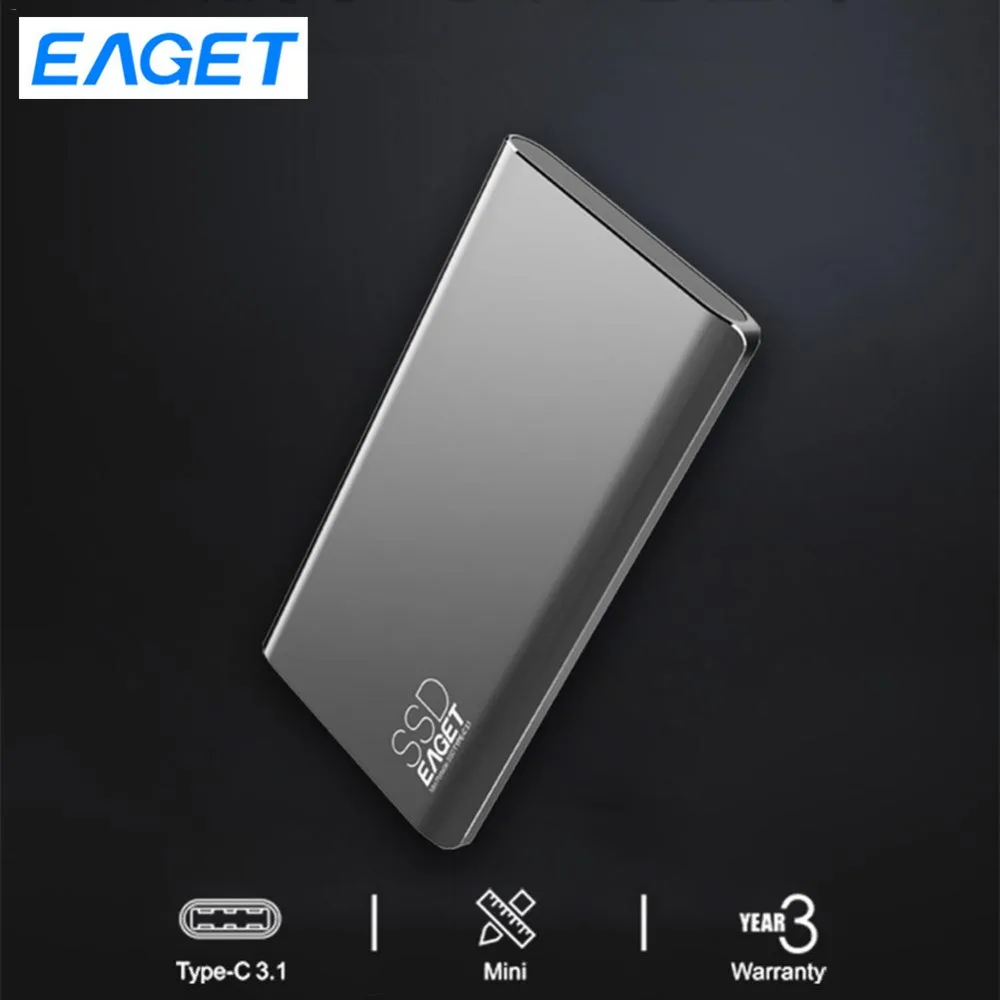 Eaget внешний твердотельный накопитель 512 ГБ 1 8 &quotПортативный SSD Type C USB 3 ssd ТБ