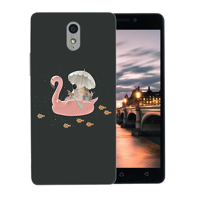 Новый роскошный мягкий силиконовый чехол для Lenovo P1M Vibe Flamingos с узором из ТПУ Для a40