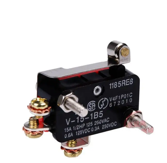 5 шт. 15A 250VAC V-15 кнопочный переключатель SPDT 1NO 1NC микро переключатель - Цвет: V-15-1B5S
