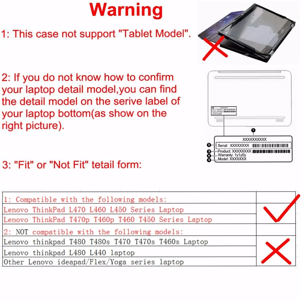 Защитный чехол Alapmk для ноутбука 14 дюймов Lenovo ThinkPad L470 L460 L450 / T470p T460p T460 T450 |
