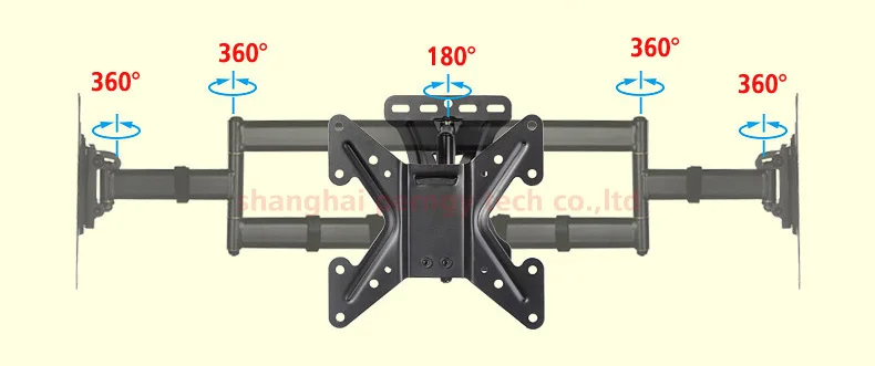 LCD-XD23 Full Motion 1"-37" панель дисплея ТВ настенное крепление Макс. VESA 200*200 мм загрузка 30 кг держатель монитора поддержка