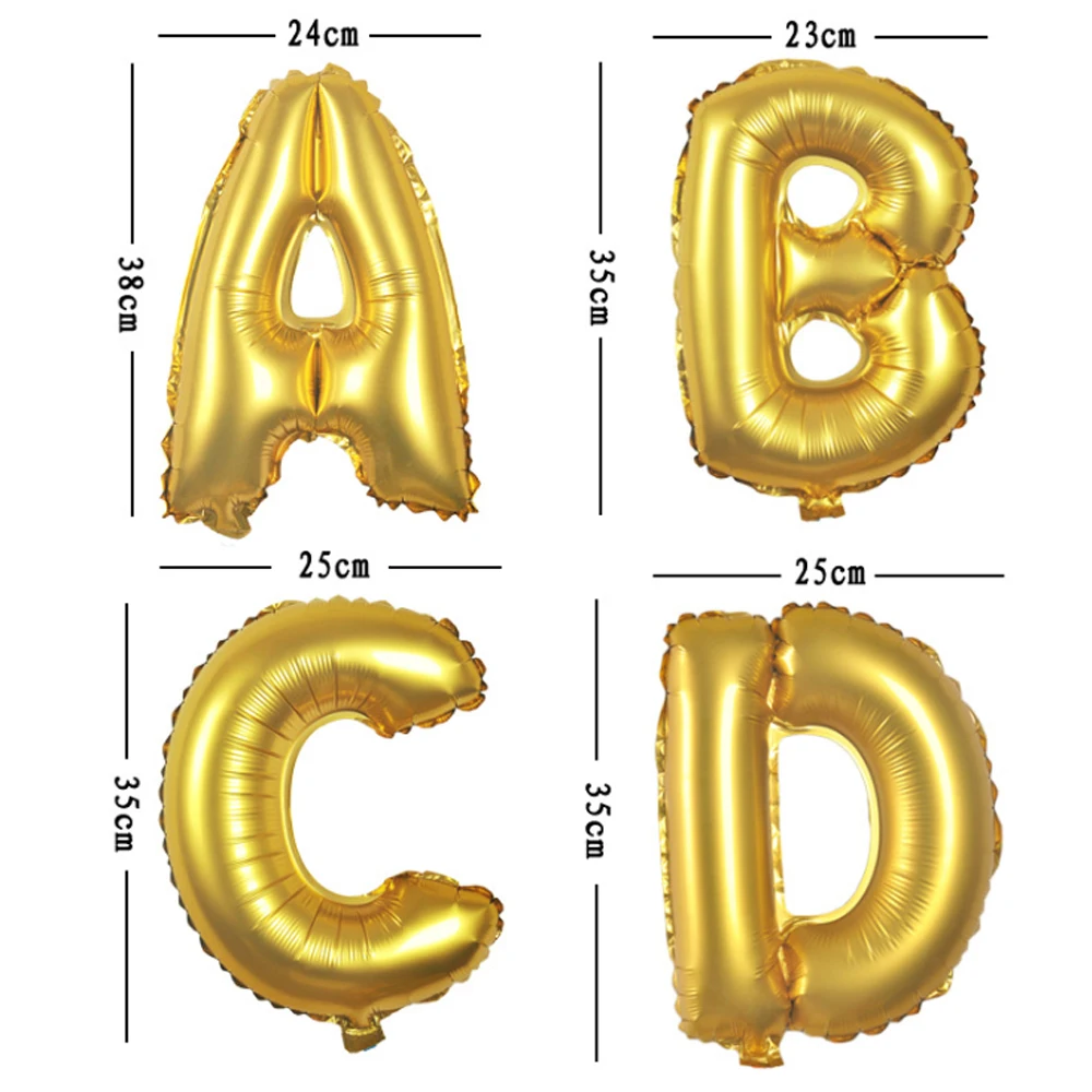 16 дюймовый воздушный шар в виде цифр украшения для дня рождения воздушные шары из