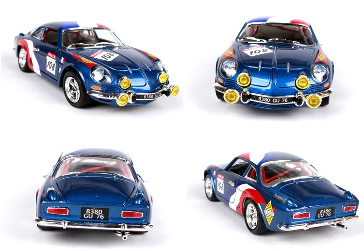 1:24 Renault A110 1600S винтажная литая под давлением модель автомобиля Simulatio коллективный выпуск коллекция металлических материалов Рождественский подарок