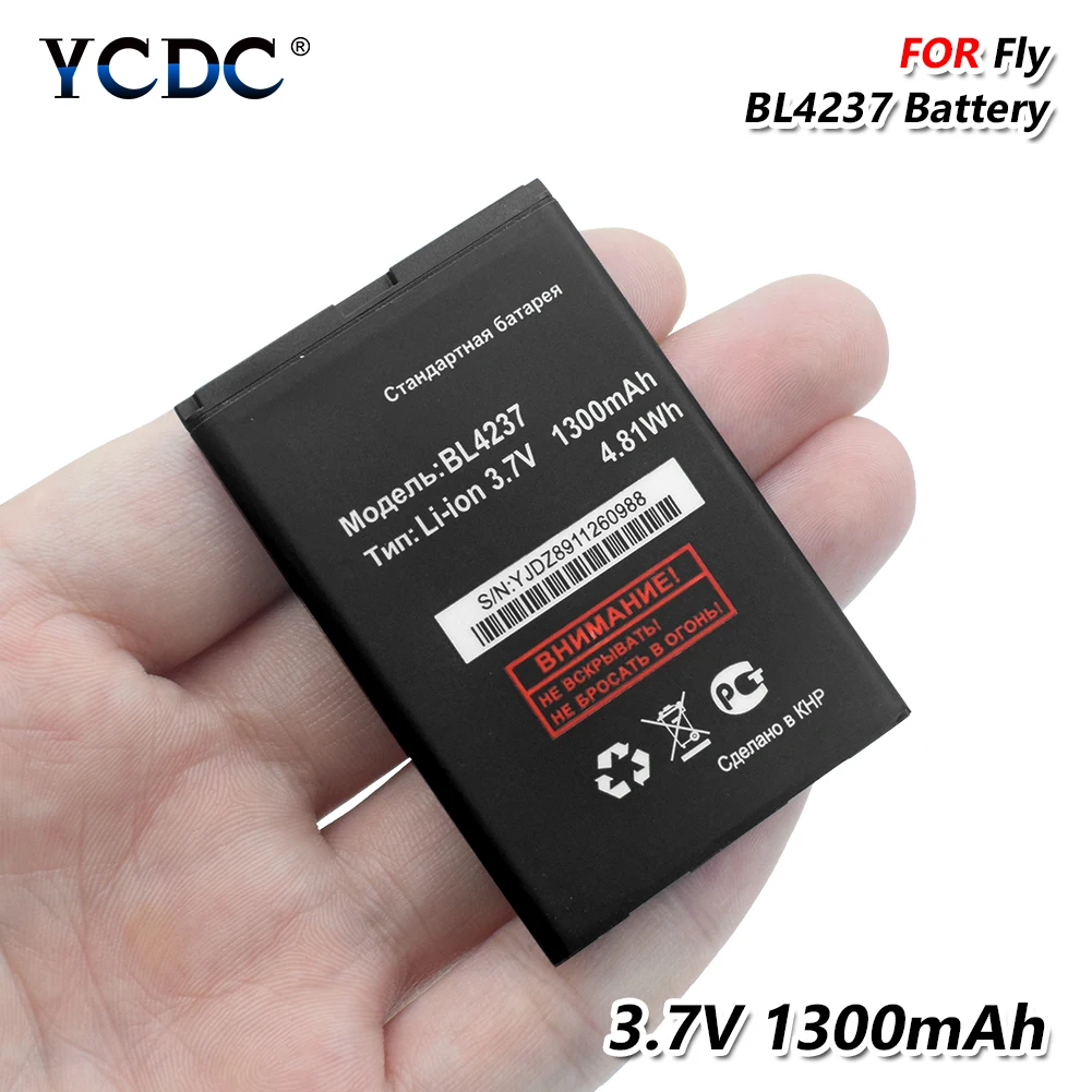 Оригинальный YCDC для FLY IQ245 IQ246 IQ430 Wiko OZZY Explay N1 BL4237 BL 4237 1300 мАч перезаряжаемый