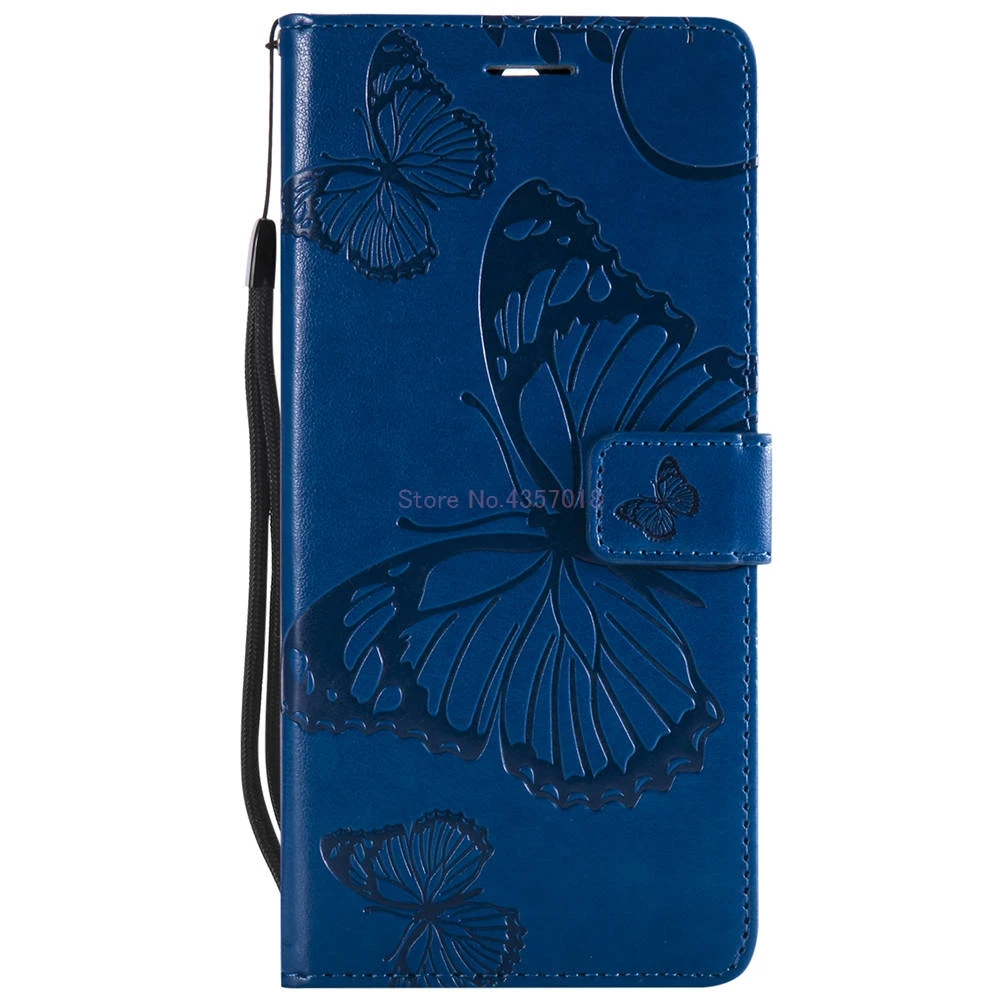 Синий Чехол-кошелек, чехлы для HUAWEI Y7, 5,5 дюймов, две sim-карты, TRT-LX1, книжка, флип-чехол s, для HUAWEI Y7, TRT-L21, кожаный чехол для телефона - Цвет: Синий