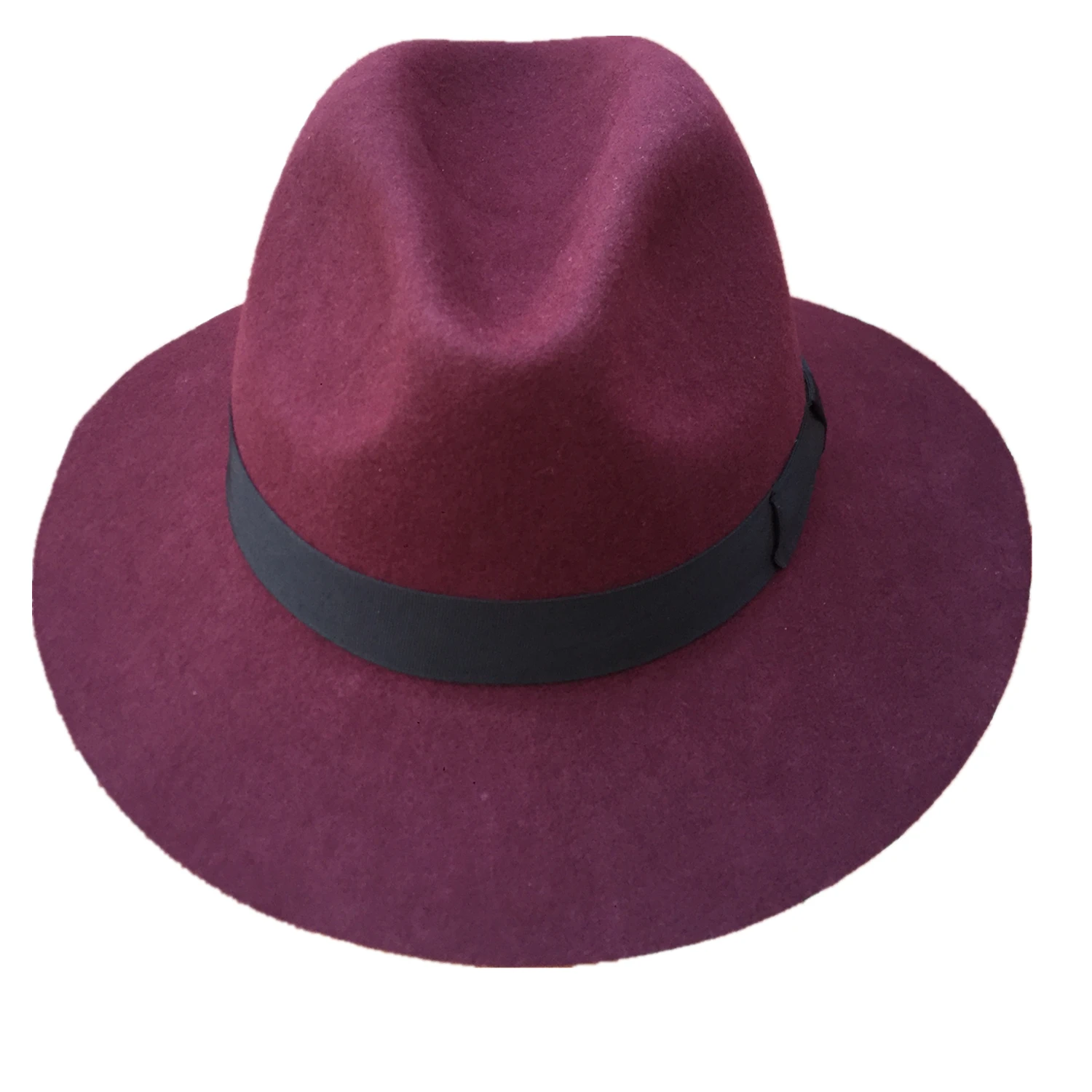 Red Fedora Hat For Men Women  Felt Material Cap