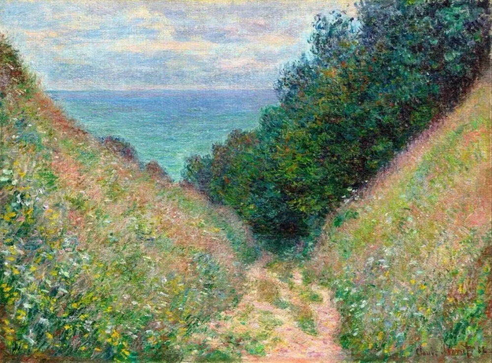 Высококачественная картина маслом артикул на холсте Пуре-вилл (1882) Картина Клода
