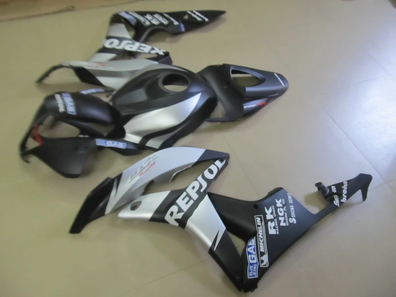 Литье под давлением 100% новый набор обтекателей для Honda CBR600RR 07 08 Серебристые