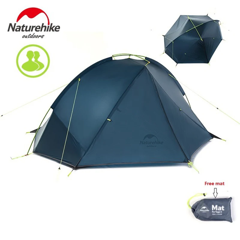 NatureHike 20D водонепроницаемый 1 2 человека палатка для кемпинга Отдых на природе