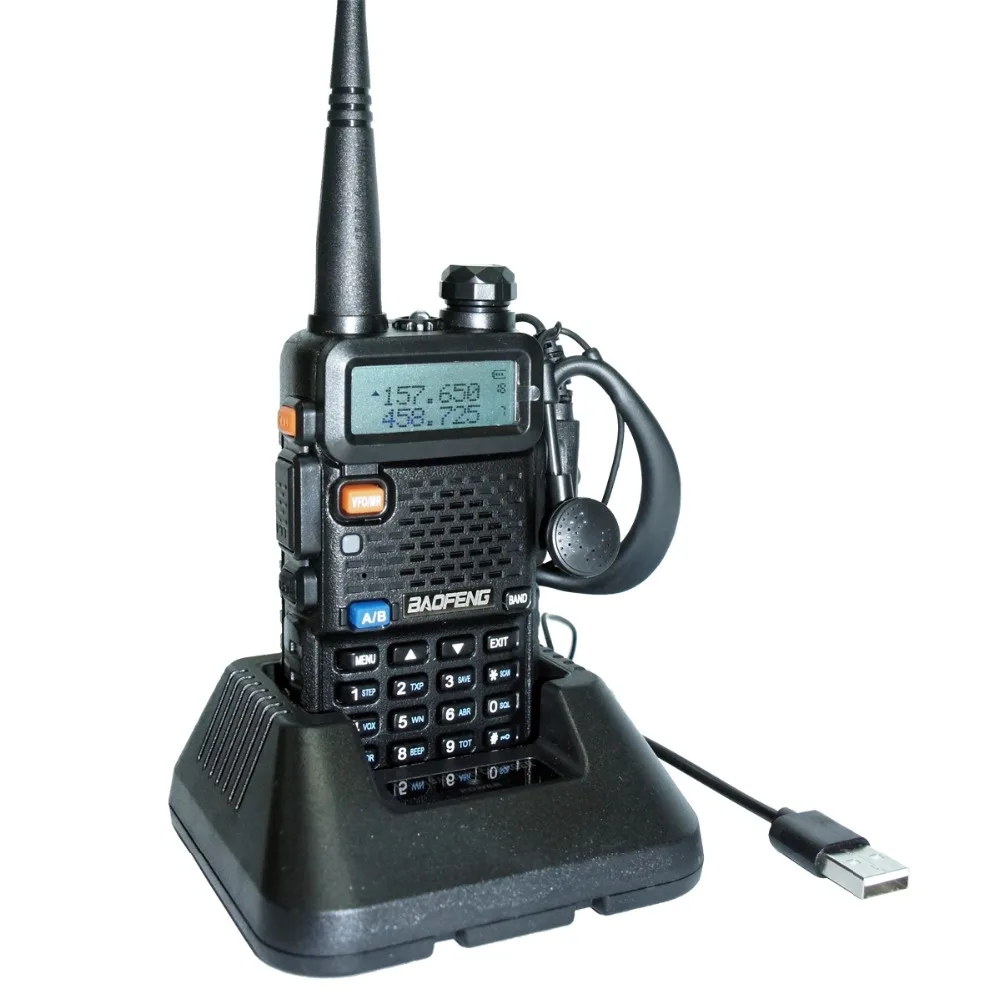 3 шт. Baofeng UV 5R УКВ портативной рации CB FM УФ Dual Band двухстороннее радиолюбителей UV5R