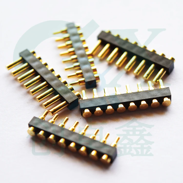 Женский и мужской 8 контактный полюсный поверхностный монтаж SMT электронный pogo