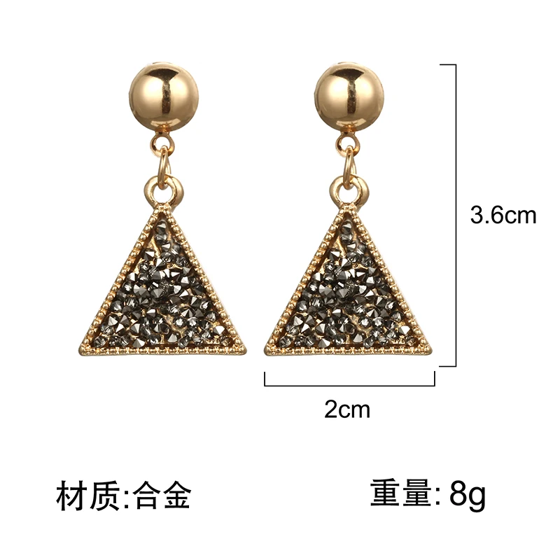 Женские золотистые серьги с кристаллами Oorbellen Aretes De Mujer новинка