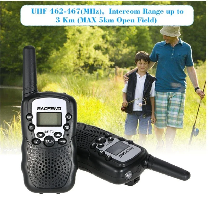 Baofeng детский радиоприемник BF T3 мини рация UHF 462 467MHz FRS двухстороннее радио Comunicador