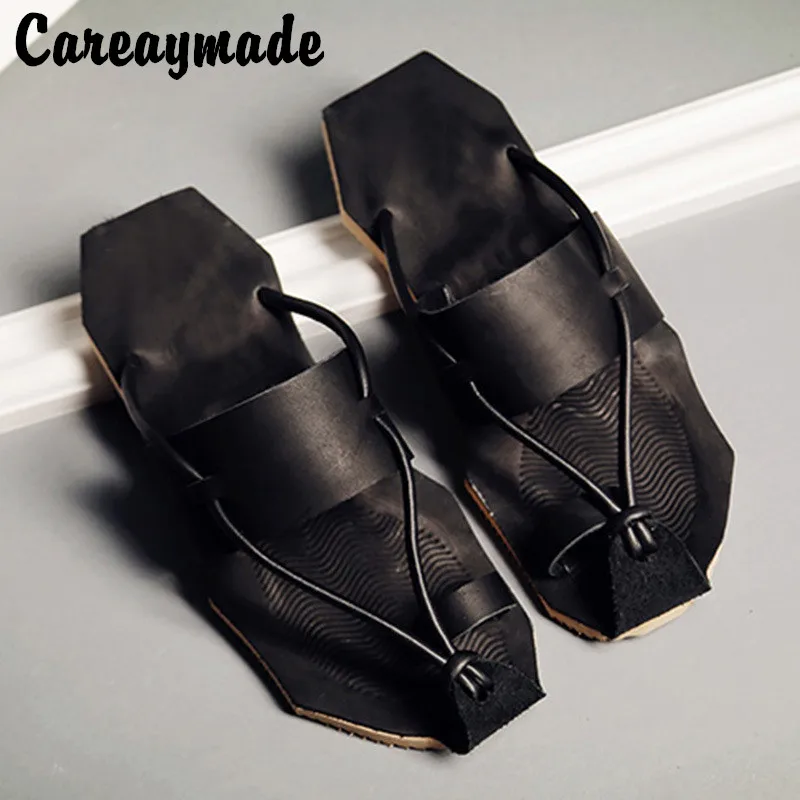 Careaymade/Новинка 2020 года Летние мужские сандалии из натуральной кожи Пляжная обувь