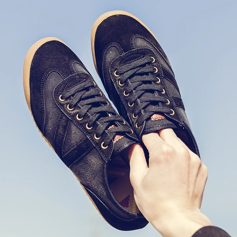 Spring Summer Plimsolls Breathable Sneakers Men Casual Shoes 2019 New Denim Lace-up Canvas Footwear | Обувь