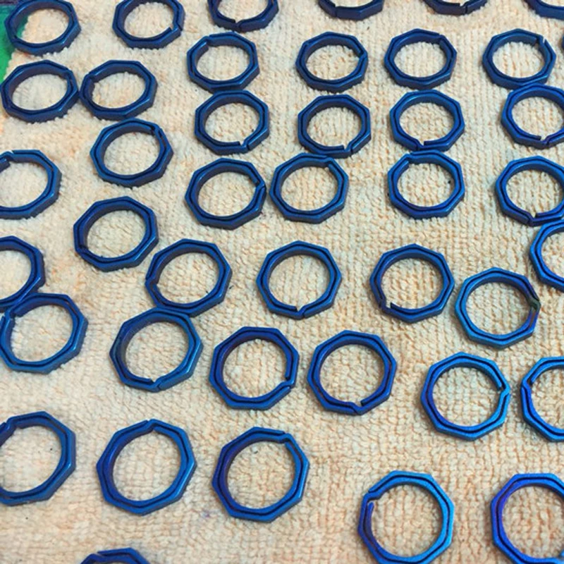 Восьмиугольное кольцо из титанового сплава подвесное для улицы маленькие