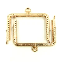 square rectangle metal kiss clasp lock purse frame clutch fermoirs gold tone handbag handle 11cm luggage bag hardware