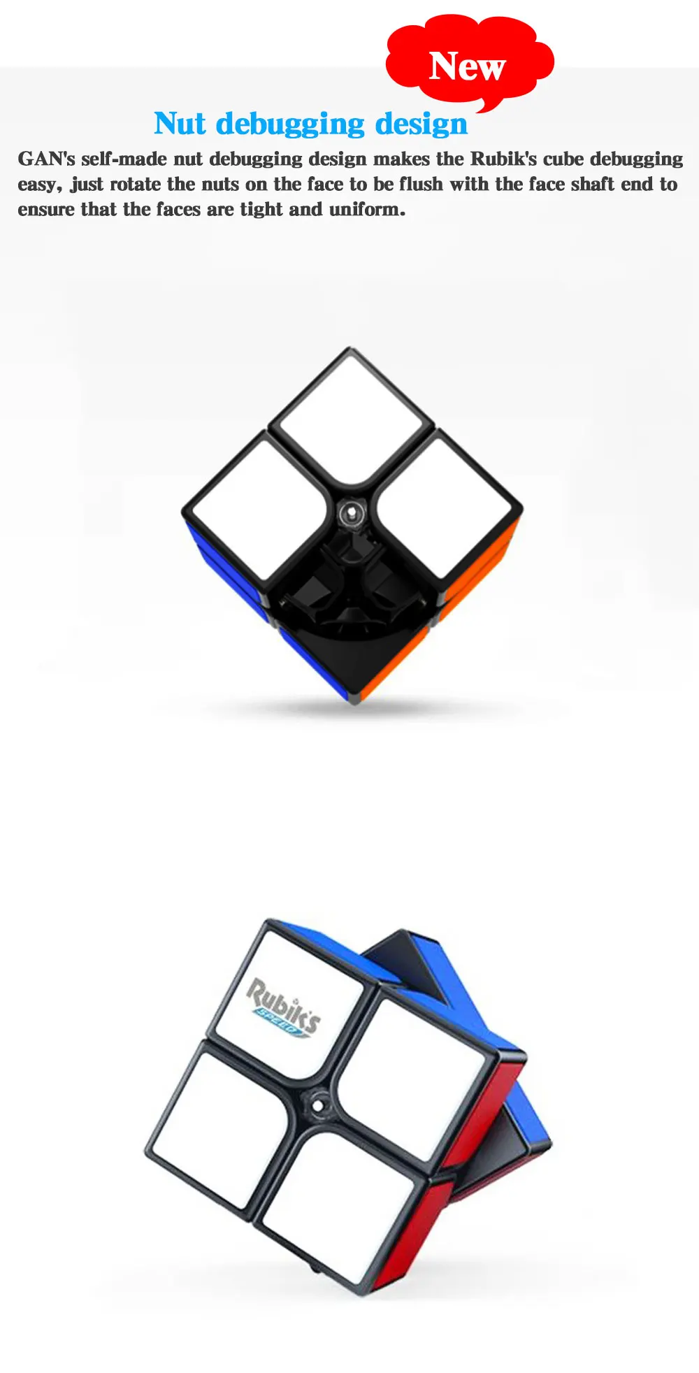 GAN RSC магический куб 3x3x3 профессиональный скоростной куб без наклеек GANS RSC 2x2x2 головоломка Cubo Magico для игрока WCA Чемпионат
