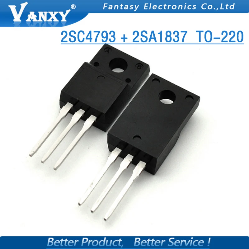 10 шт. детские носки, 5 пар, 5 шт. 2SC4793 TO220 5 шт. 2SA1837-220 C4793 A1837 230V 1A каждый и