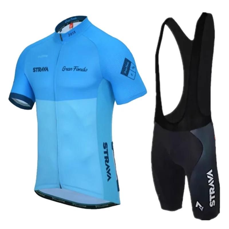 4 STRAVA одежда для велоспорта Pro Team Набор велосипедов с коротким рукавом Майо Ciclismo мужские велосипедные Джерси комплекты летние дышащие - Цвет: 4