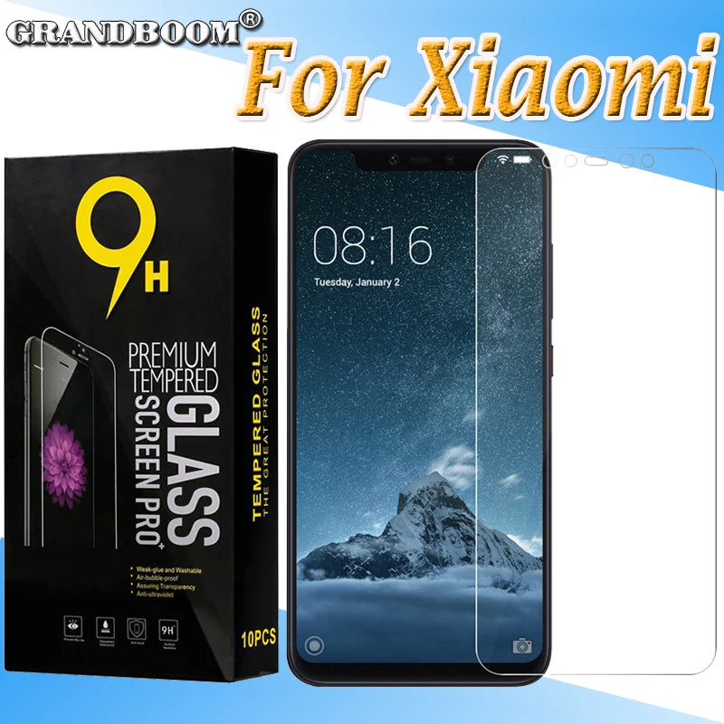 1000 шт. закаленное стекло для защиты экрана Xiaomi Mi 9 8 SE 8X Pro 6 Plus 6X 9T 9X CC9 CC9E защитная