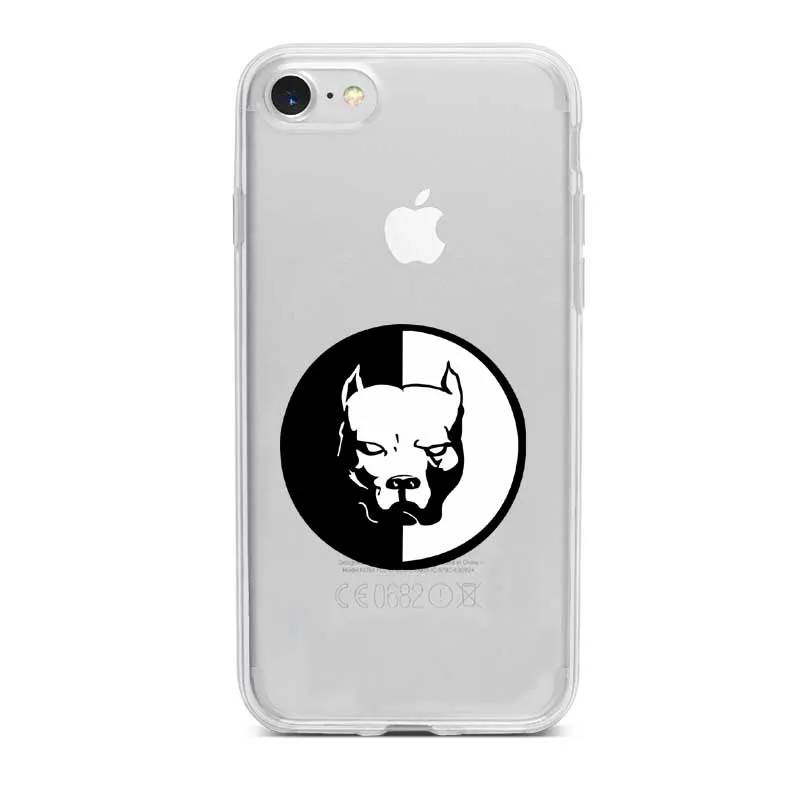 TPU Питбуль милая собака питомец питбуль силиконовый Suave TPU чехол Capa Do Telefone para o iphone11 11PRO 11PROMAX X XR XSMAX 6 7 8 Plus 5 - Цвет: TPU