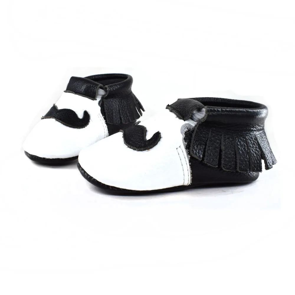Туфли детские из натуральной кожи с бахромой и |