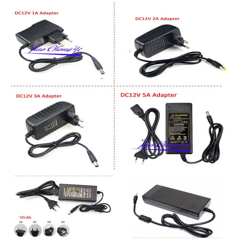 Адаптер питания AC100V - 240V на DC12V 1A 5A 10A светодиодный трансформатор для ленты | Лампы
