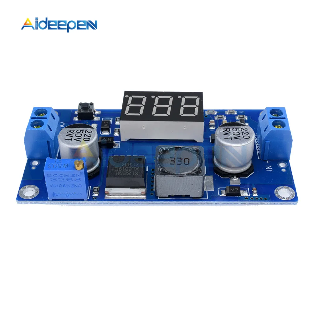 DC XL6009 цифровой повышающий Питание Модуль Регулируемый 4 5 32V постоянного тока до 52