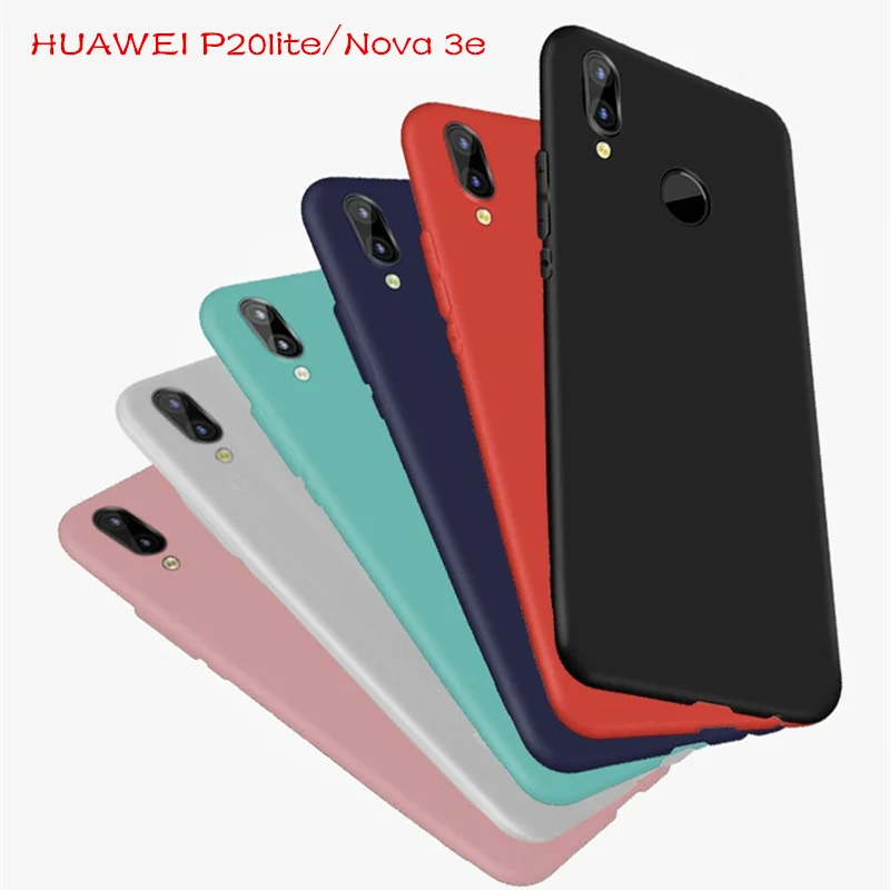 Матовые чехлы для HUAWEI P20lite Nova 3e программный телефон защиты оболочки чехол Коке
