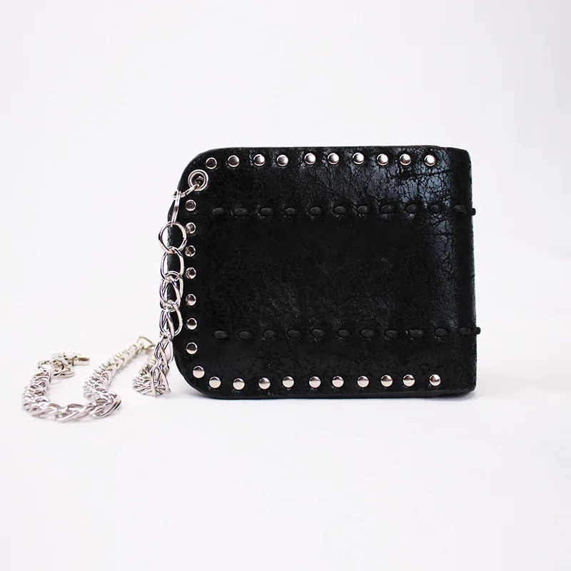 Панк Стиль Ретро мужской женский кошелек с головой призрака мини клатч из