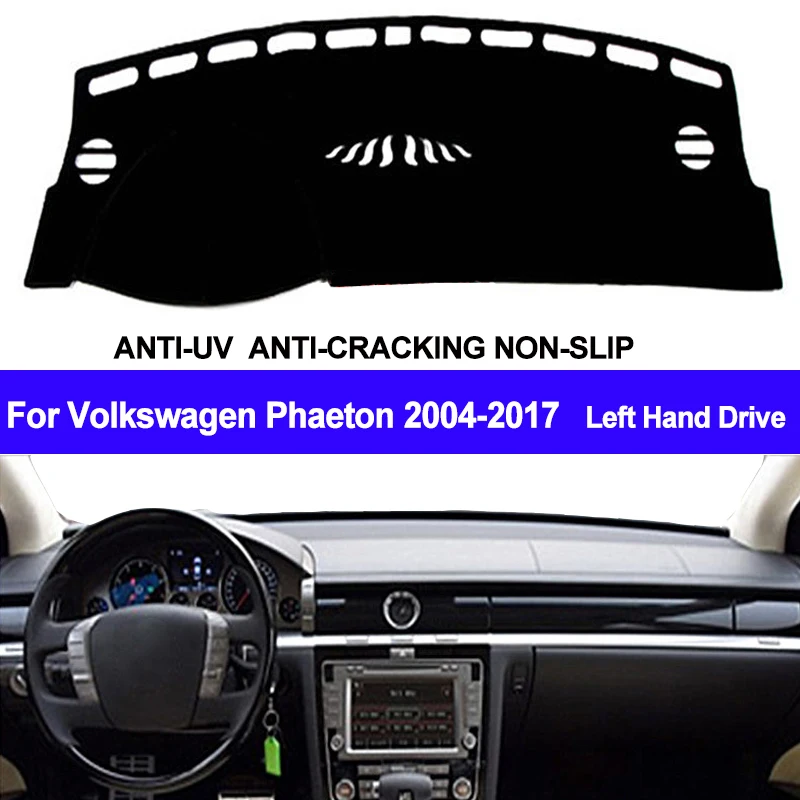 

TAIJS Car Dashboard Cover For Volkswagen Phaeton 2004-2011 2012 2013 2014 2015 2016 2017 Dash Mat Dash Board Pad Carpet Anti-UV