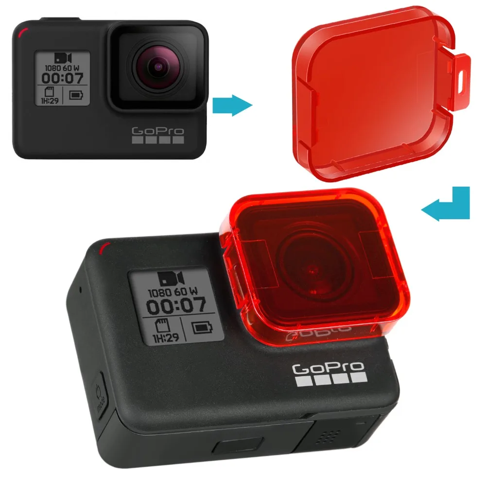 Набор фильтров для дайвинга Neewer 3 Pack GoPro Hero 7/6/5 непосредственно крепится на
