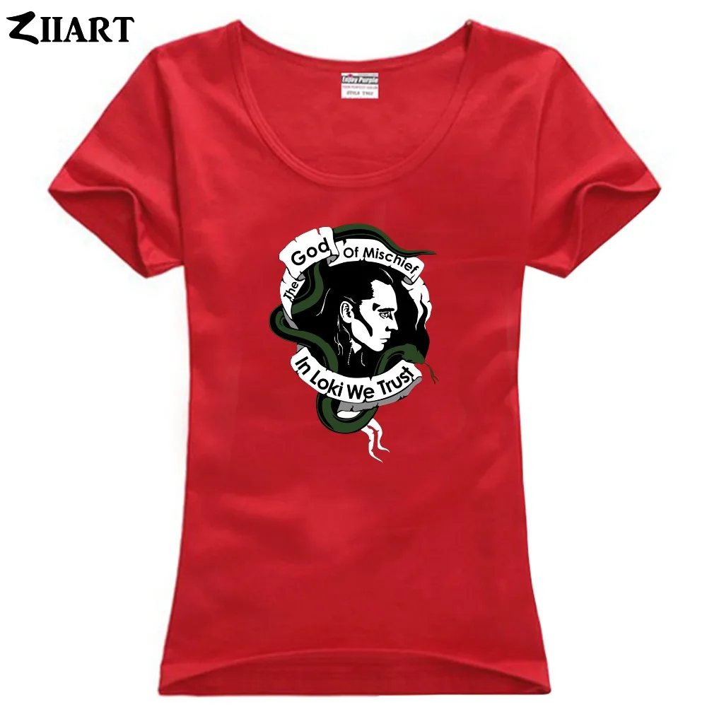 В loki we trust the god of mischief винтажная одежда для портретной пары Женская хлопковая