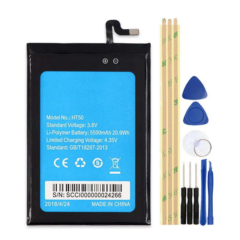 3 8 V 5500mAh для Homtom HT50 батарея на мобильный телефон замена батареи Bateria +