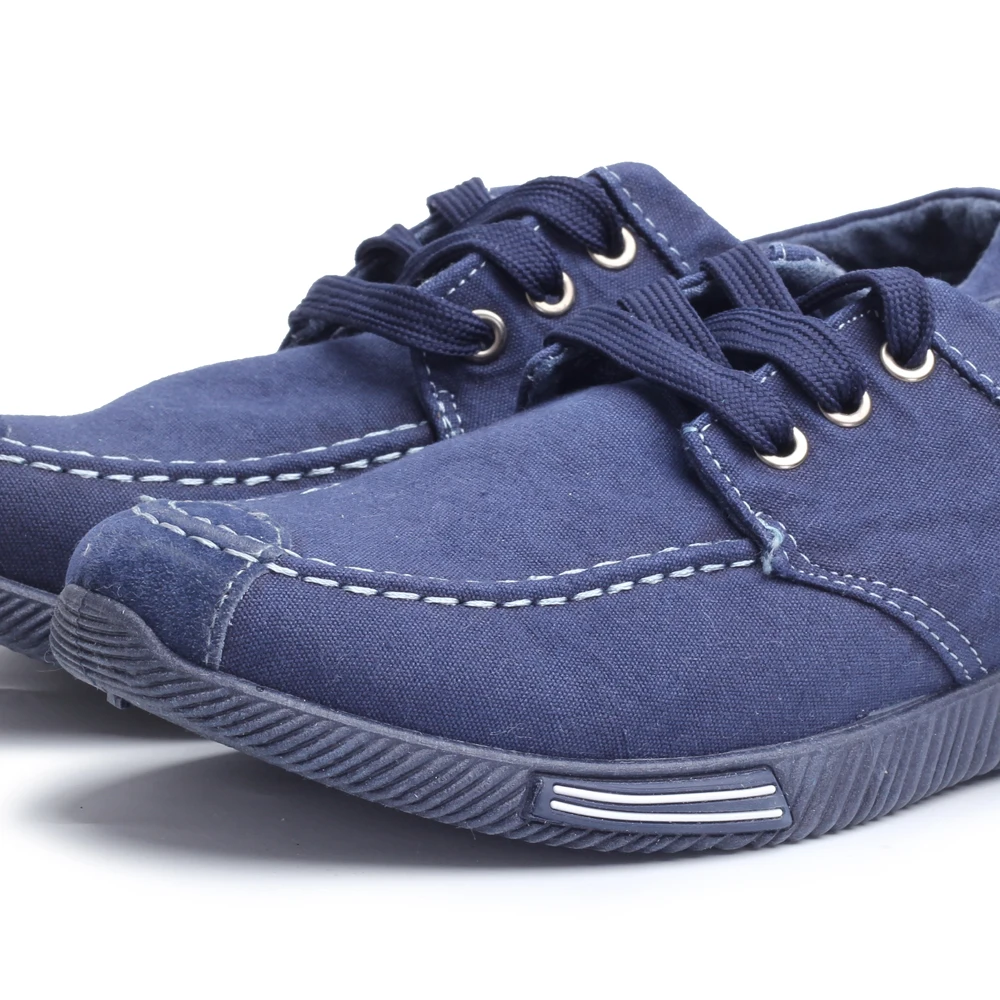 New Denim Men Casual Shoes Lace Up Fashion Canvas Plimsolls Breathable Outdoor Male Footwear Sneakers | Обувь
