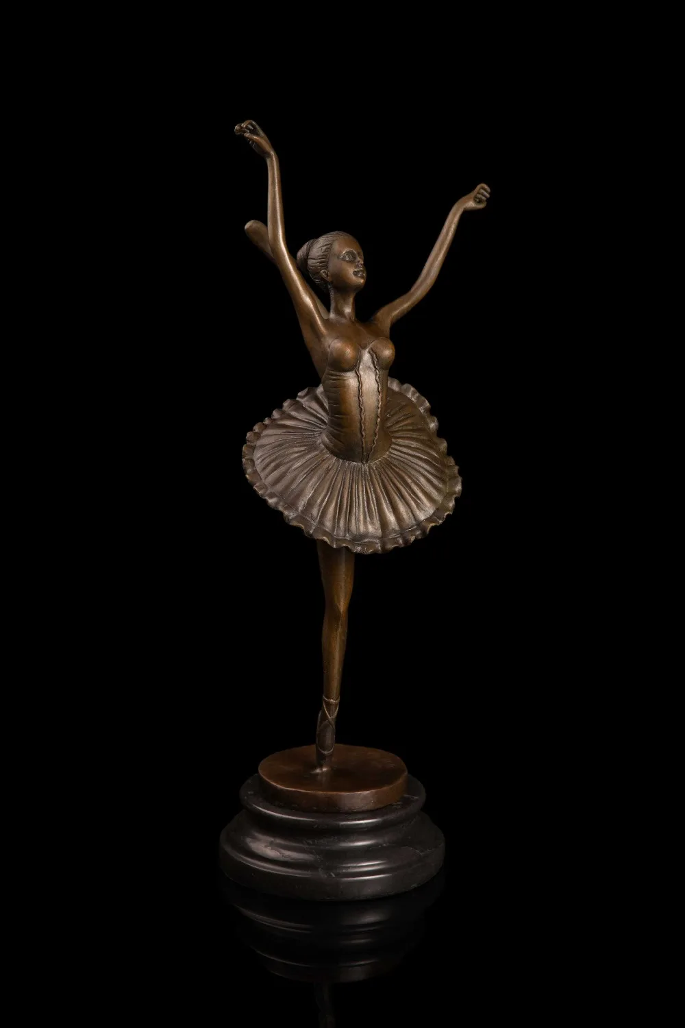 Бронзовая танцевальная Статуэтка балерины декоративно-прикладное искусство