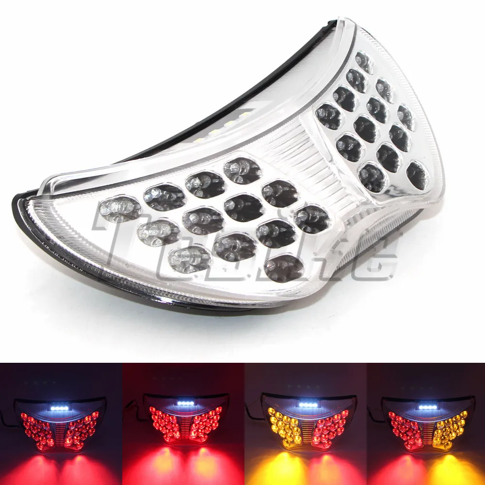 LED motorcycle taillight For Honda CBR 600 F4 F4i CBR900RR Diesel Chrome Brake Turn Signals Integrated |
