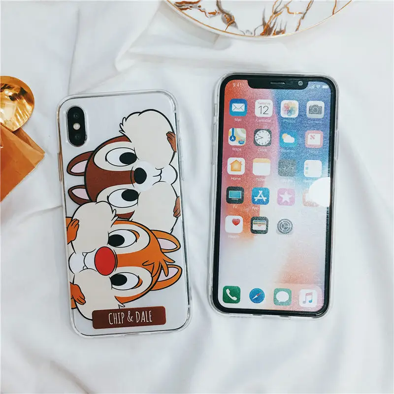 Прекрасный друг животное чехол для iPhone 7 8 плюс узор Чехлы XR XS Max 6 S пластичный из