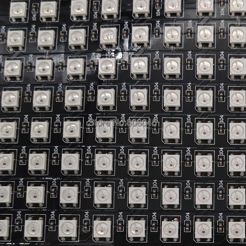 Цифровая Гибкая Светодиодная панель WS2812B 8x32 пикселей 256 индивидуально Адресуемая
