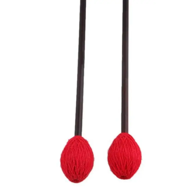16 7 Дюймов клавиатура Marimba Mallets с кленовой ручкой красный средней жесткости пряжа