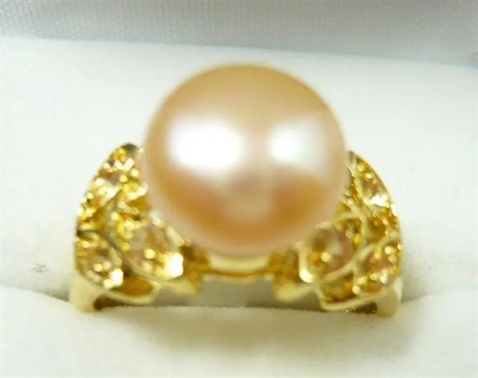 3 вида цветов очарование культивированный белый/розовый/черный жемчуг 18KGP кольцо